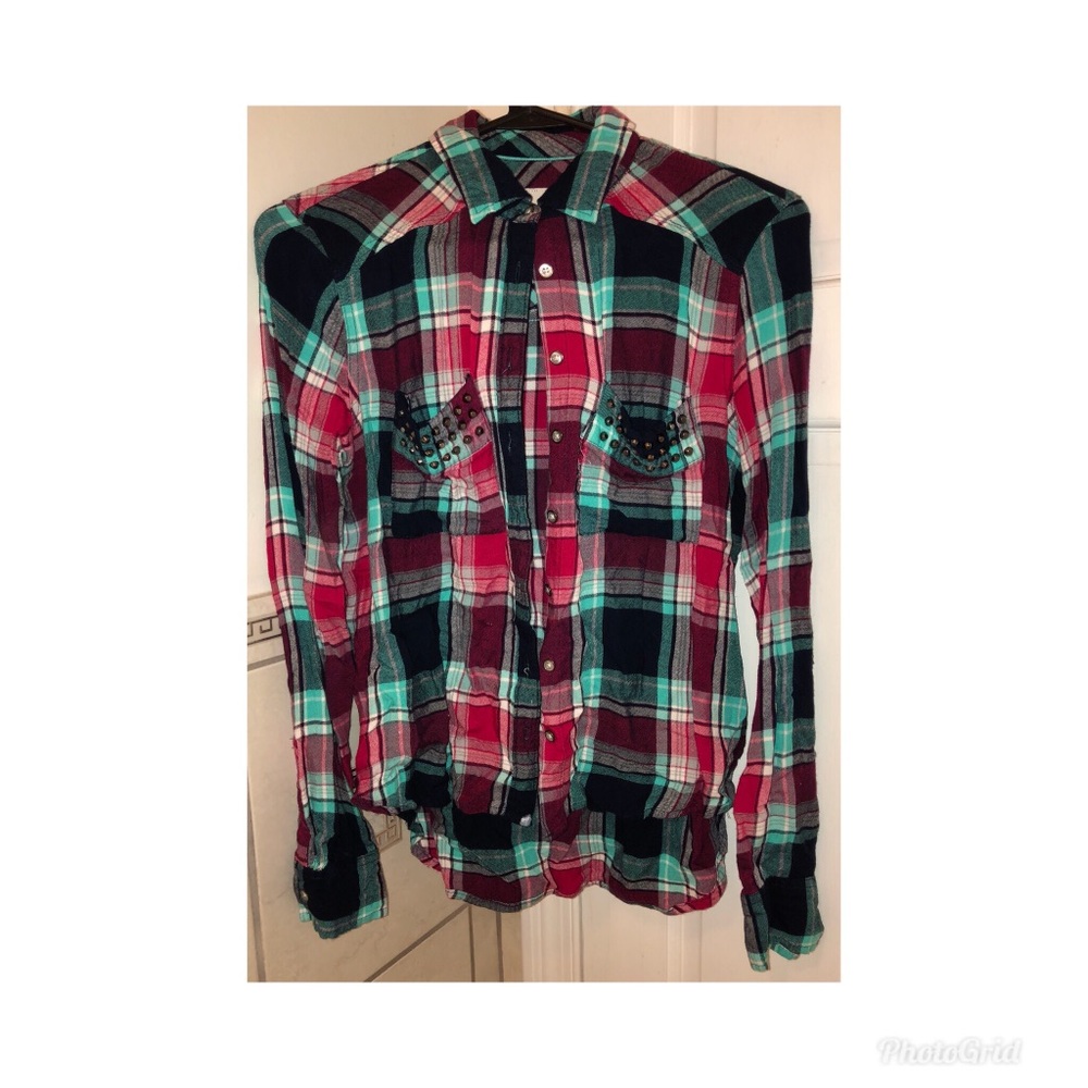 Plaid button up